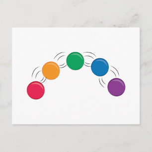 Juggling Balls Postcard