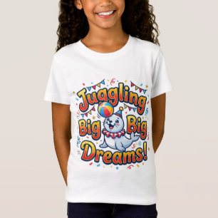 Juggling Big Dreams Cute Seal T-Shirt Kids Circu