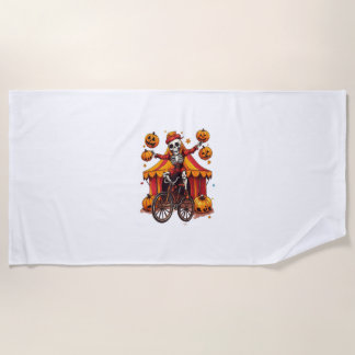 Juggling Bones – Hilarious Circus Skull Beach Towel