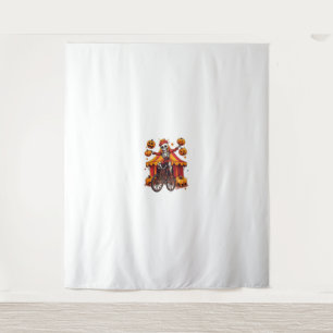 Juggling Bones – Hilarious Circus Skull Tapestry