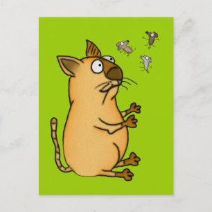 Juggling Cat Postcard