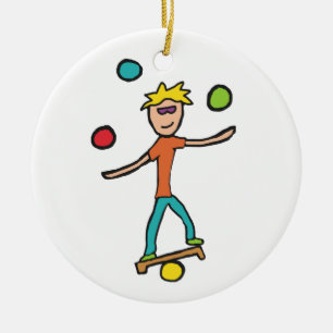 Juggling Ceramic Tree Decoration