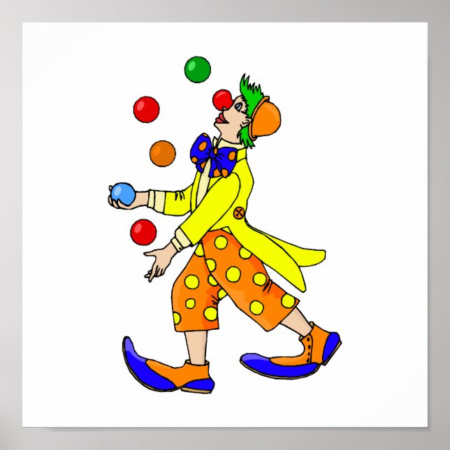 Juggling Clown Poster (Front)