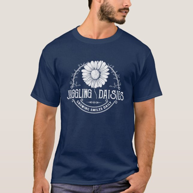 Juggling Daisies Logo Men's T-Shirt (Front)