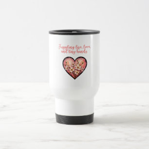 Juggling Life Love Tiny Hands Funny Mom Travel Mug
