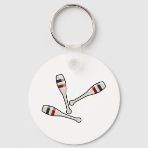 Juggling Pins Key Ring