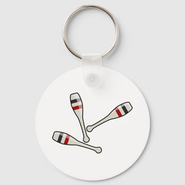 Juggling Pins Key Ring (Front)