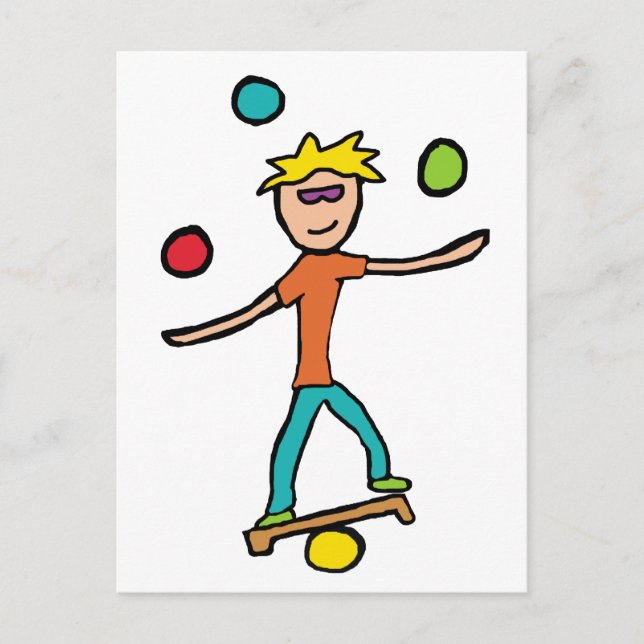 Juggling Postcard (Front)