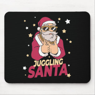 Juggling Santa Claus Christmas Holiday Juggling Ju Mouse Mat