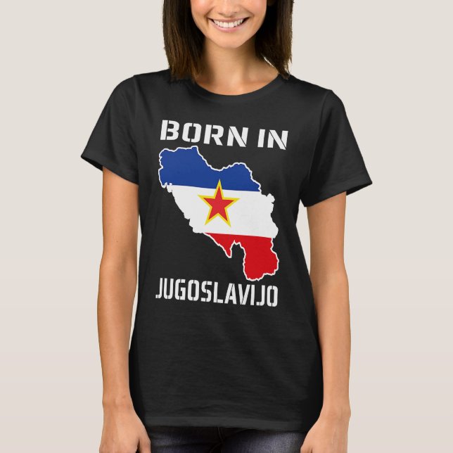 Jugoslavija Flag Balkan SFRJ Josip Broz Tito Jugos T-Shirt (Front)
