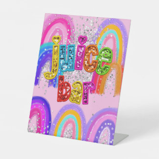 Juice Bar Drinks Pedestal Sign