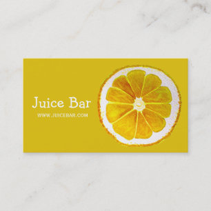 Juice Bar green health drinks business Business Card