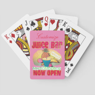 Juice Bar Sign Thunder_Cove Playing Cards