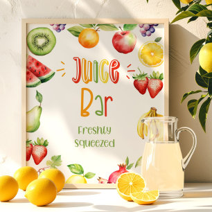Juice bar Two-tti frutti birthday  Poster