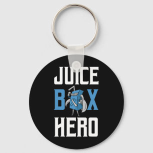 Juice Box Hero Diabetes Blue Ribbon Endocrinologis Key Ring