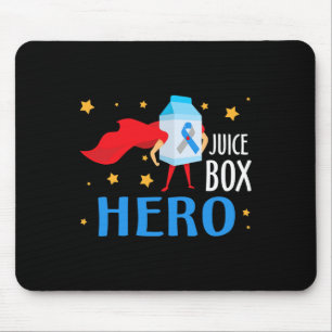 Juice Box Hero Type 1 T1d Diabetes Diabetic Awaren Mouse Mat