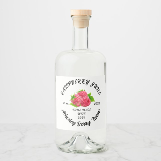  Juice Preserves Personalised Classic  Cla Liquor Bottle Label (Front)