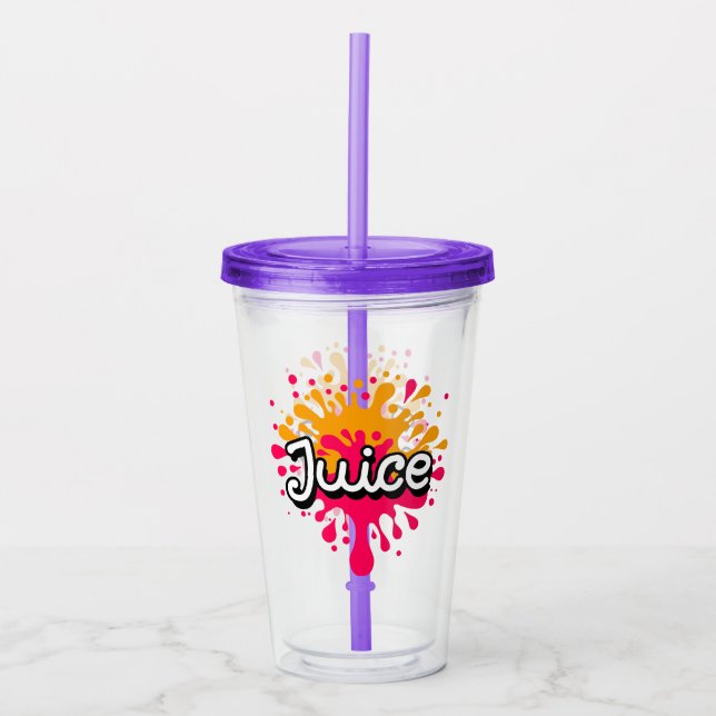 Juice splash acrylic tumbler (Front)
