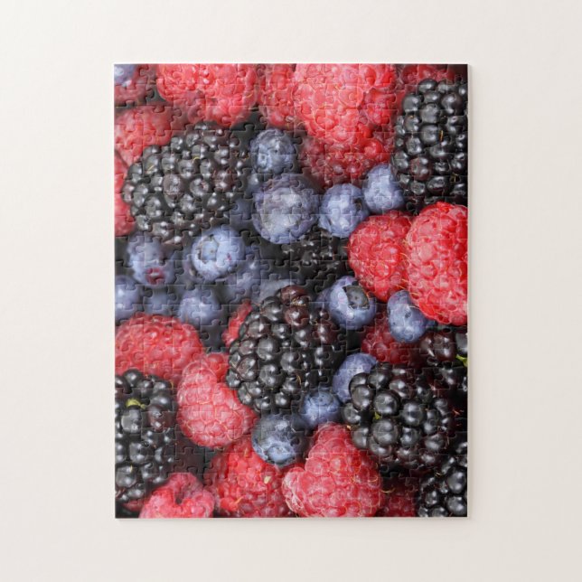 Juicy and Ripe Berry Fruit Medley Jigsaw Puzzle (Vertical)