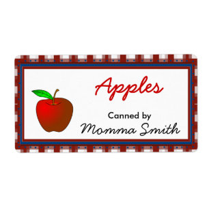 Juicy Apple Custom Canning Labels