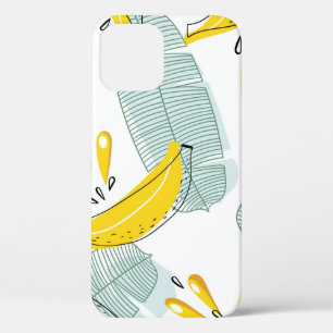 Juicy Bananas Bright Vintage Pattern iPhone 12 Case