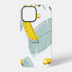 Juicy Bananas Bright Vintage Pattern iPhone 12 Case