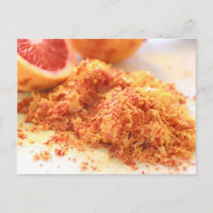 Juicy Citrus Blood Oranges and Zest Postcard