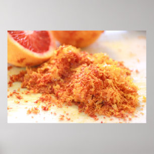 Juicy Citrus Blood Oranges and Zest Poster