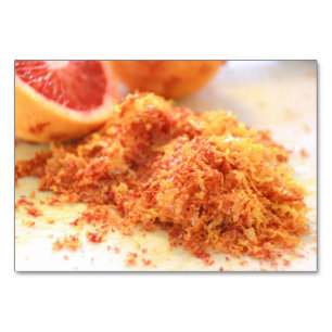 Juicy Citrus Blood Oranges and Zest Table Number