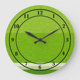 Juicy Citrus Lime Fruit Slice Colours Large Clock