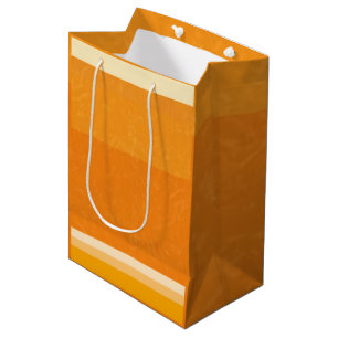 Juicy Citrus Orange Fruit Slice Colours Medium Gift Bag