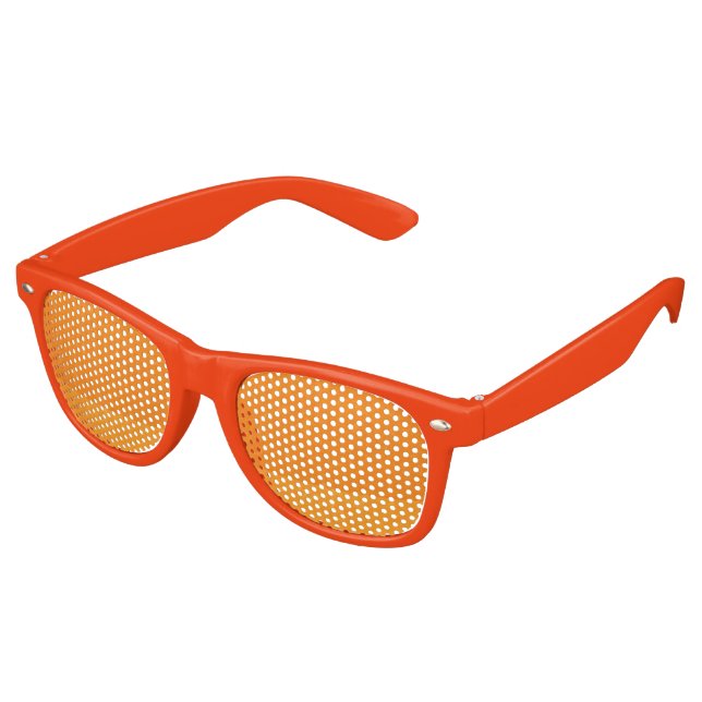 Juicy Citrus Orange Fruit Slice Colours Retro Sunglasses (Angled)