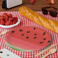 Juicy Delicious Ripe Watermelon With Seeds Design