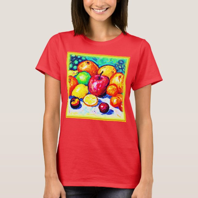 Juicy Delights Fruits. Buy Now T-Shirt (Front)