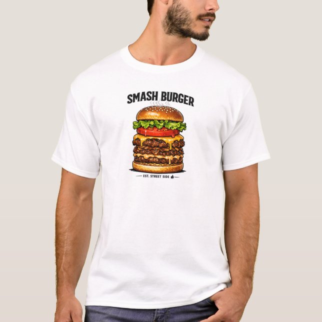 Juicy Double Cheeseburger Graphic Tee | (Front)