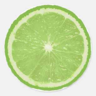 Juicy Fruit - Lime Classic Round Sticker
