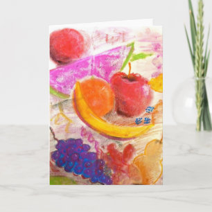 Juicy Fruit Note Card in Pastel by Brad Hines
