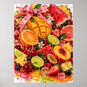 Juicy Fruit Wall Art Maximalist Kitchen Decor