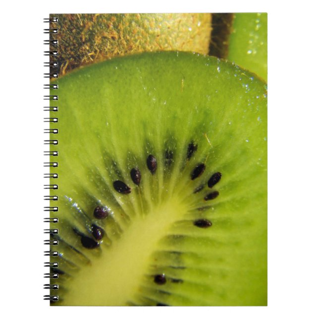 Juicy Green Kiwi Fruit Notebook (Front)