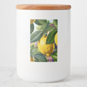 Juicy lemons food label