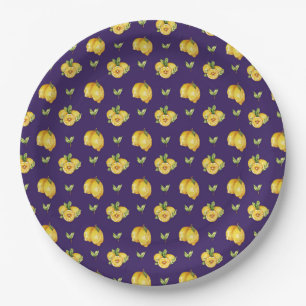 JUICY LEMONS PAPER PLATE