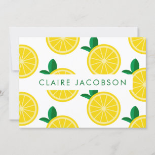 Juicy Lemons Personalised Stationery Thank You Card