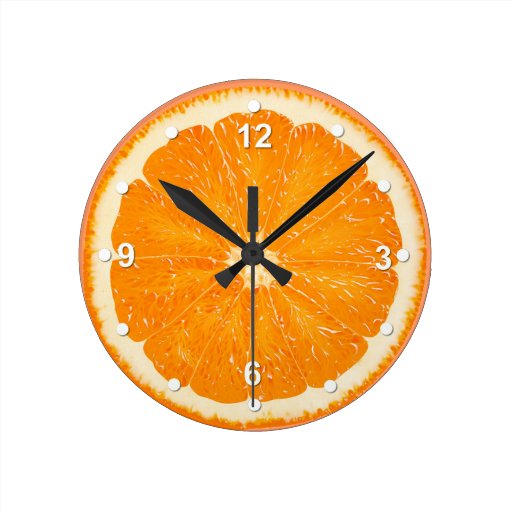 Image of Juicy Orange Kitchen Wall Clock