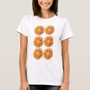 Juicy orange slice watercolor art pattern pop art T-Shirt