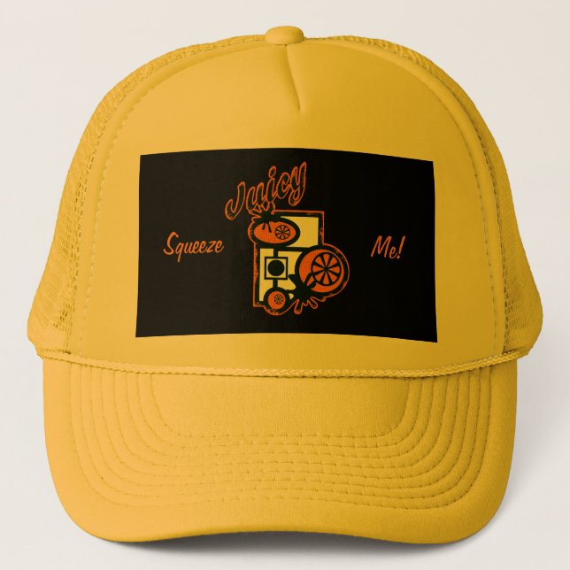 Juicy - Orange Trucker Hat (Front)