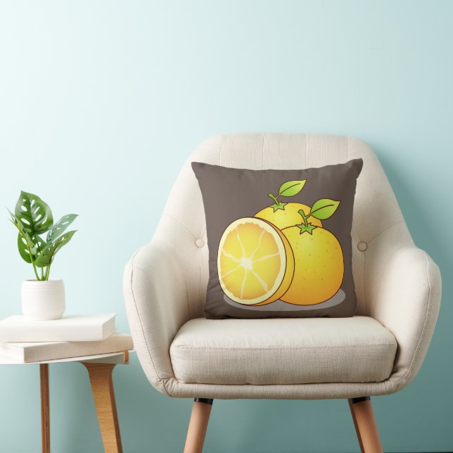 Juicy Oranges fruit art Cushion (Chair)