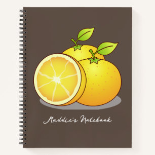 Juicy Oranges fruit art Notebook