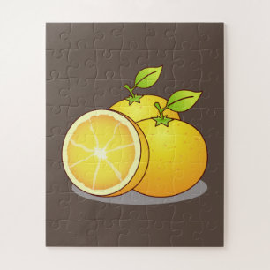 Juicy Oranges fun fruit Jigsaw Puzzle