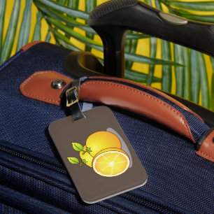 Juicy Oranges fun fruit Luggage Tag
