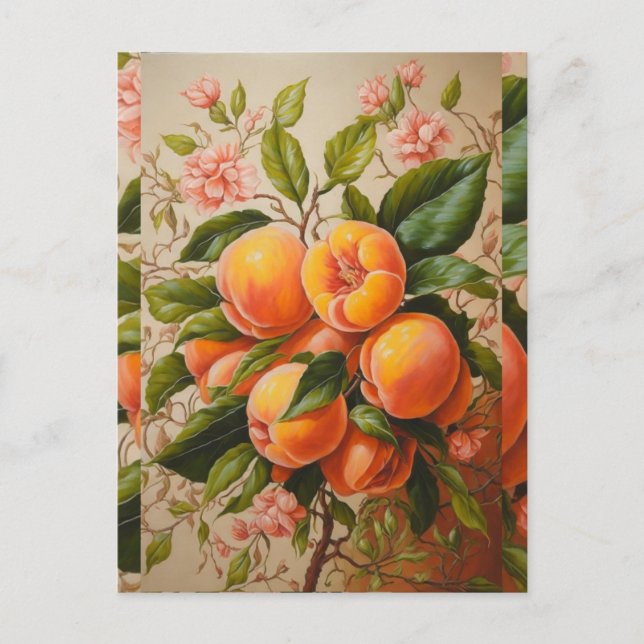 Juicy peaches  postcard (Front)